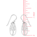 Boma Sterling Silver Oval Tree Earrings
