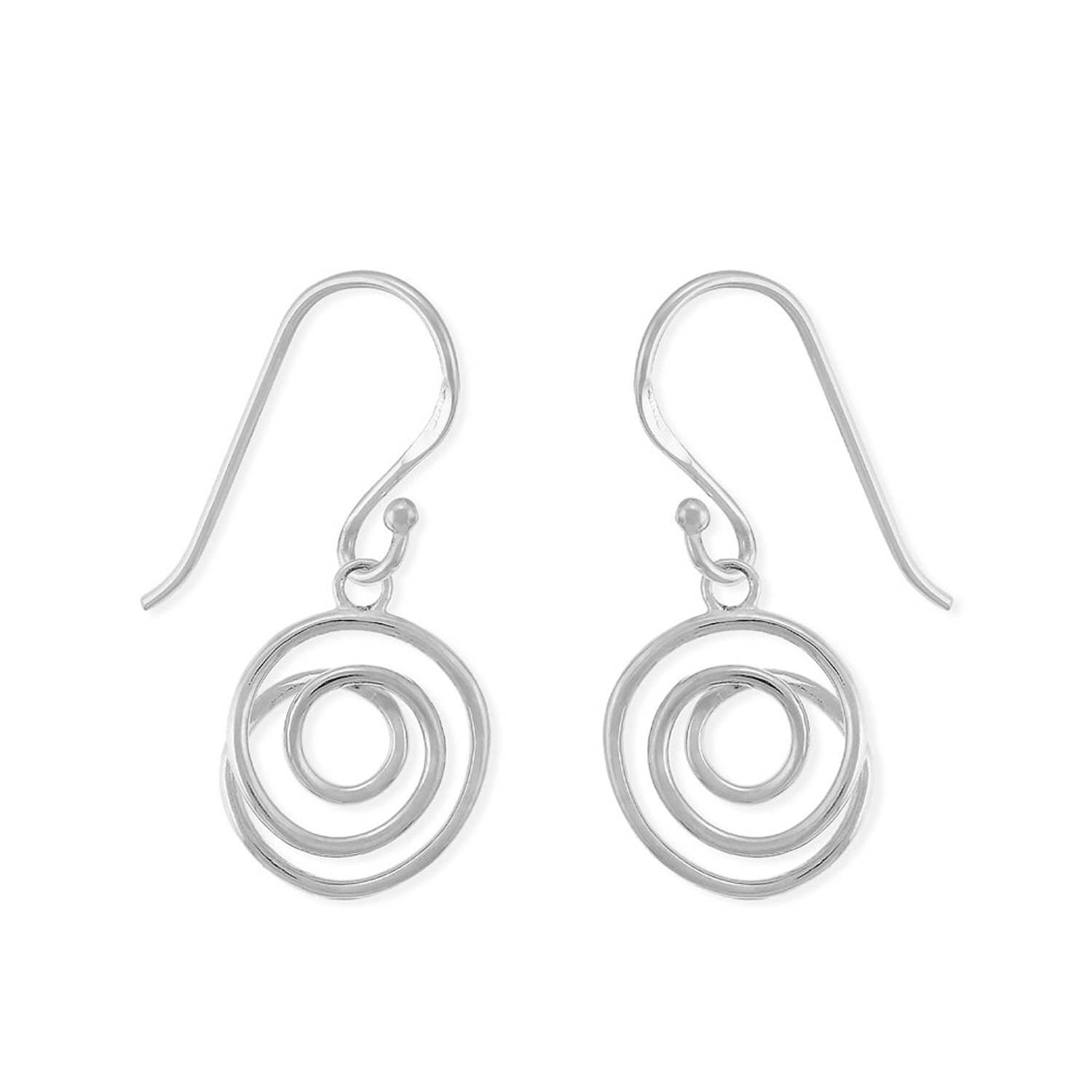 BOMA Round Spiral Curl Dangle Earrings