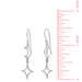 BOMA Luna Star Dangle Earrings