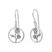 BOMA Blooming Rose Circle Dangle Earrings