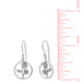 BOMA Blooming Rose Circle Dangle Earrings