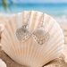 BOMA Outline Scallop Shell Dangle Earrings