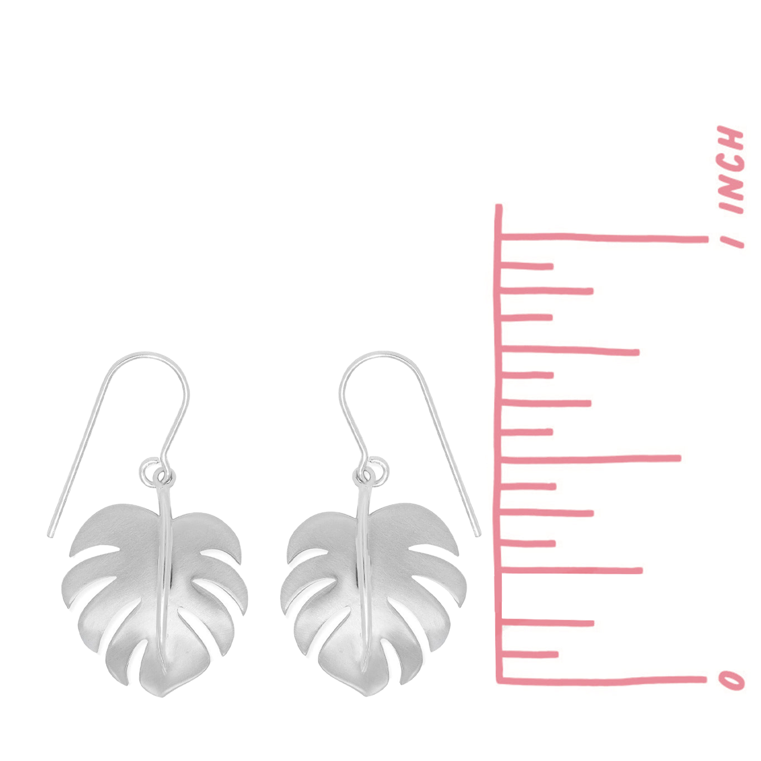 BOMA Monstera Leaf Dangle Earrings