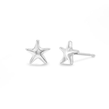 Boma Sterling Silver Post Earrings - Starfish    