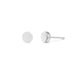Boma Sterling Silver Post Earrings - Flat Smooth Circle    
