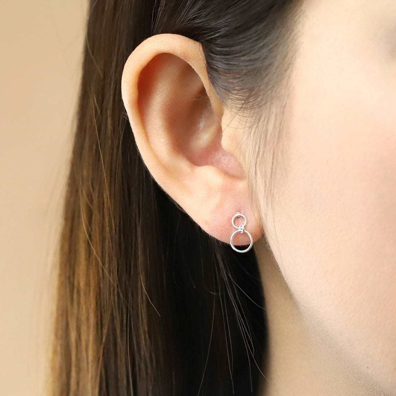Boma Double Round Loop Studs