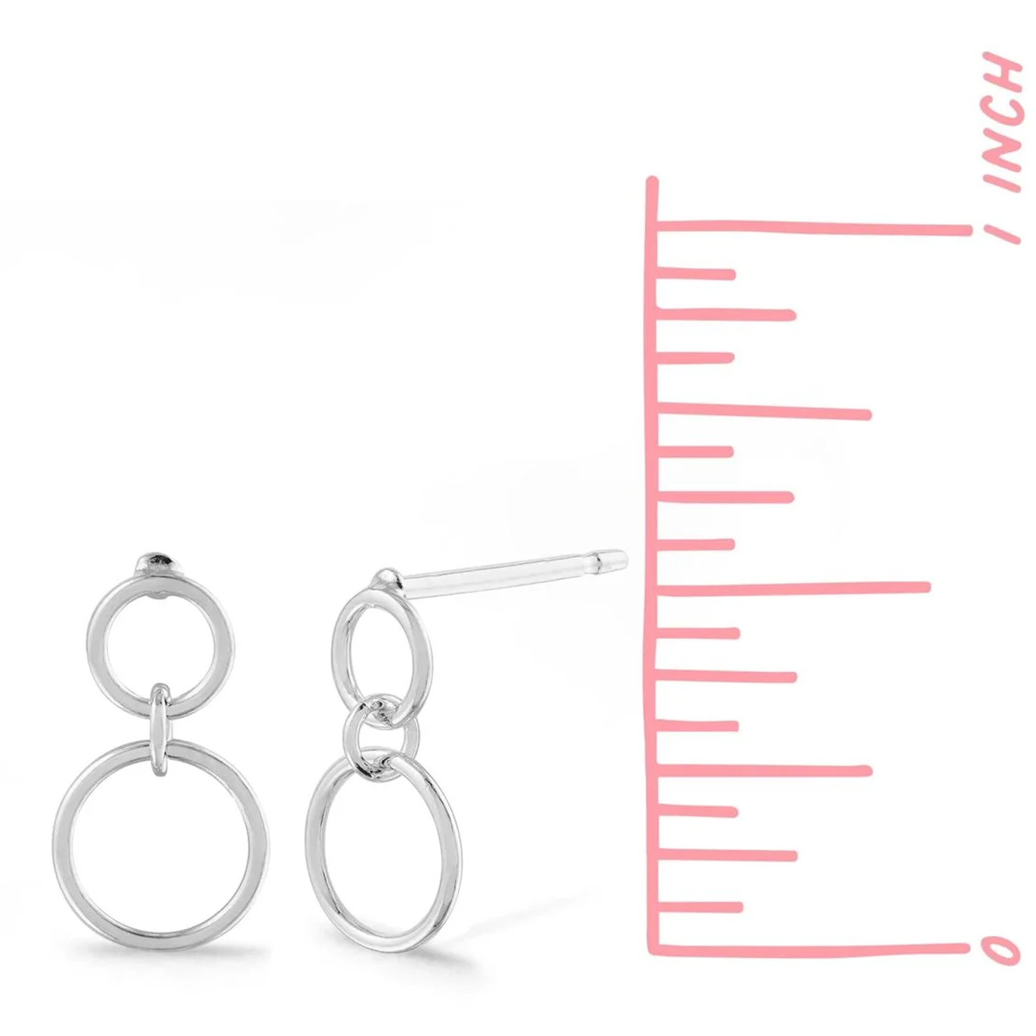 Boma Double Round Loop Studs