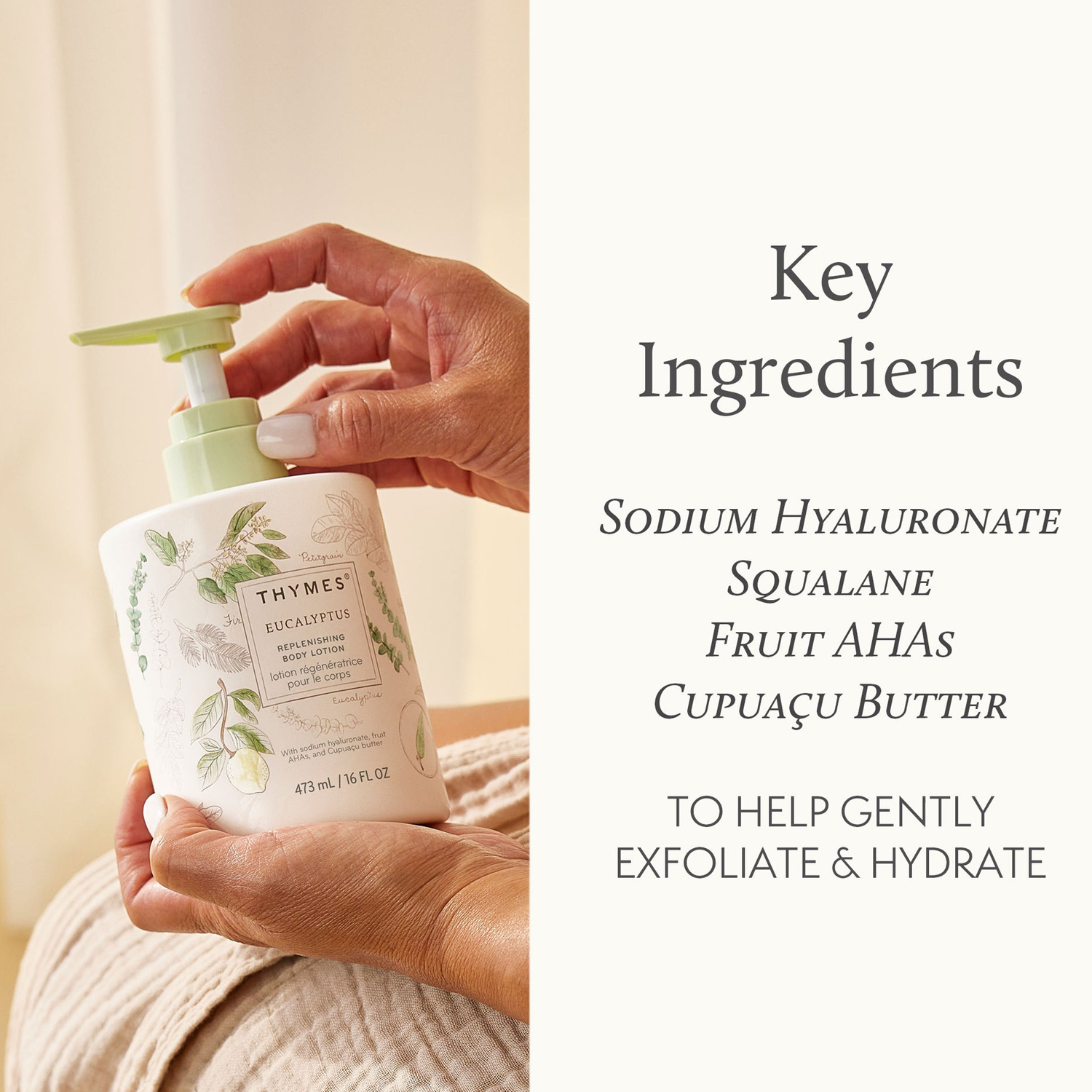 THYMS Eucalyptus Replenishing Body Lotion