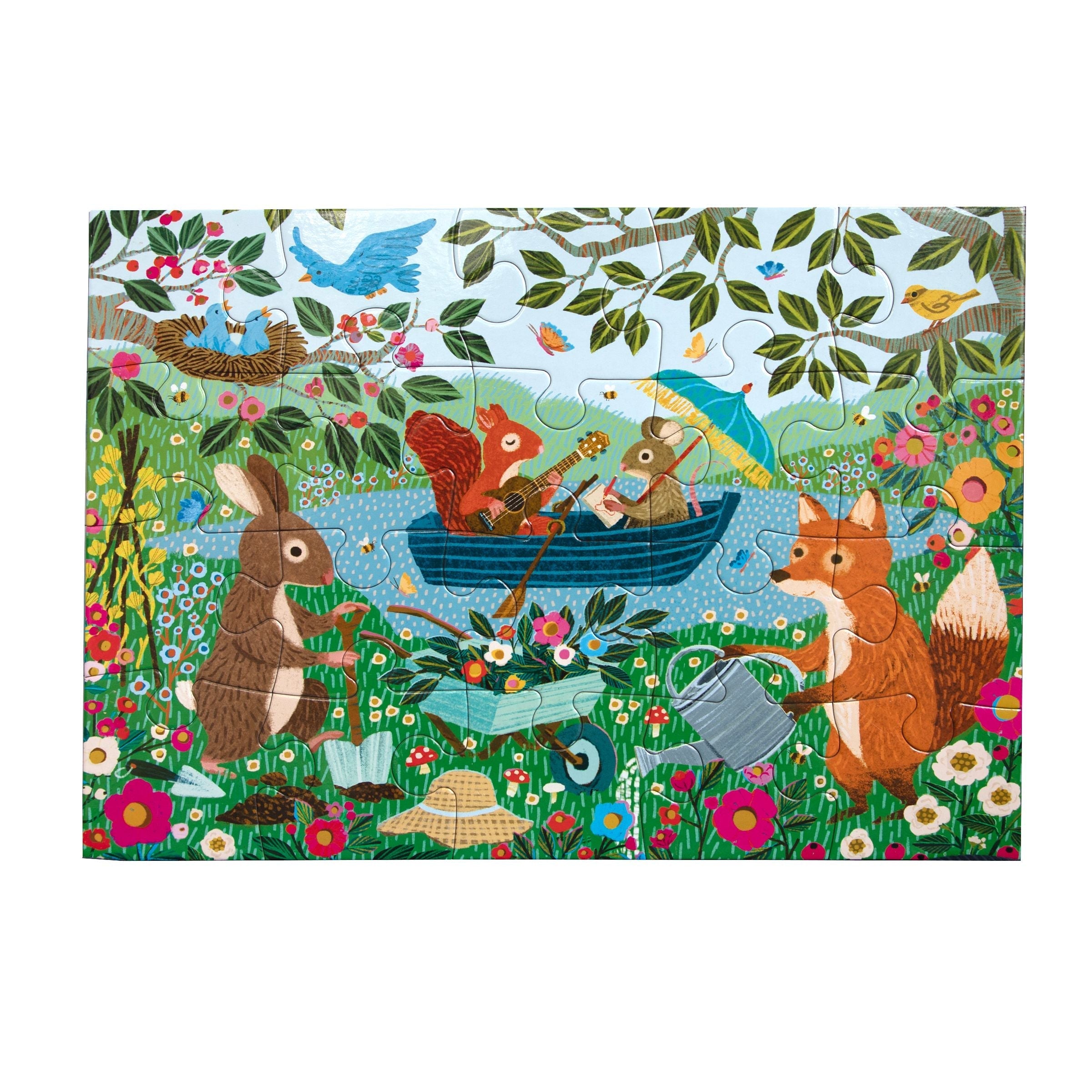 eeBoo Garden Animals 20 Piece Puzzle