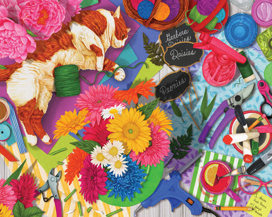 Flower Shop Feline 1000 Piece Puzzle