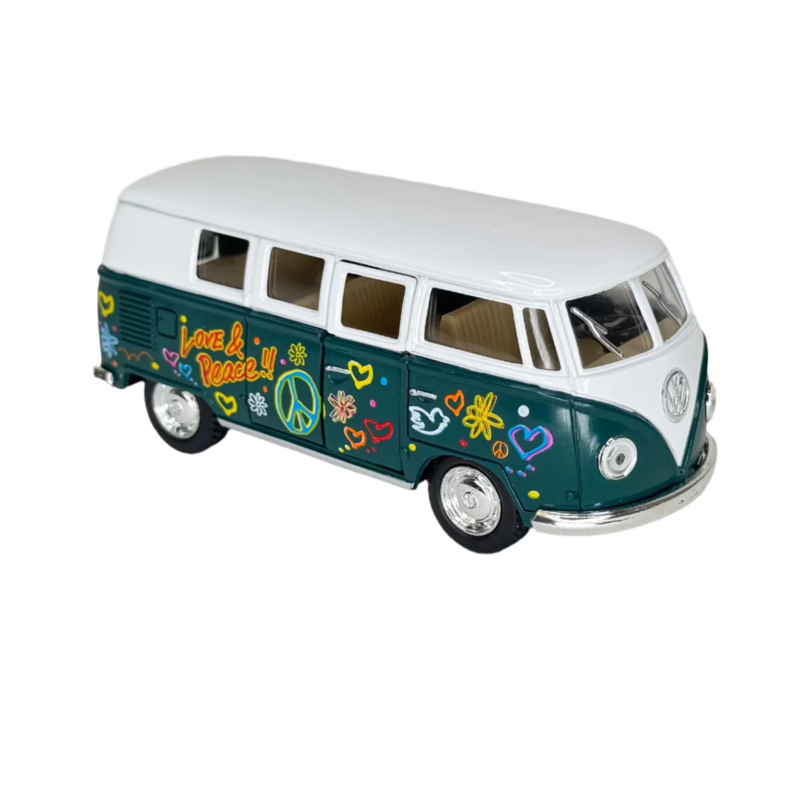 Die Cast Pull Back 1962 Classic VW Bus (Single) - Various Colors
