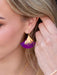 Holly Yashi Aster Earrings - Plum