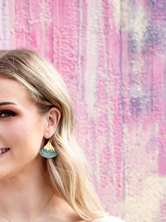 Holly Yashi Aster Earrings - Celestial Sage