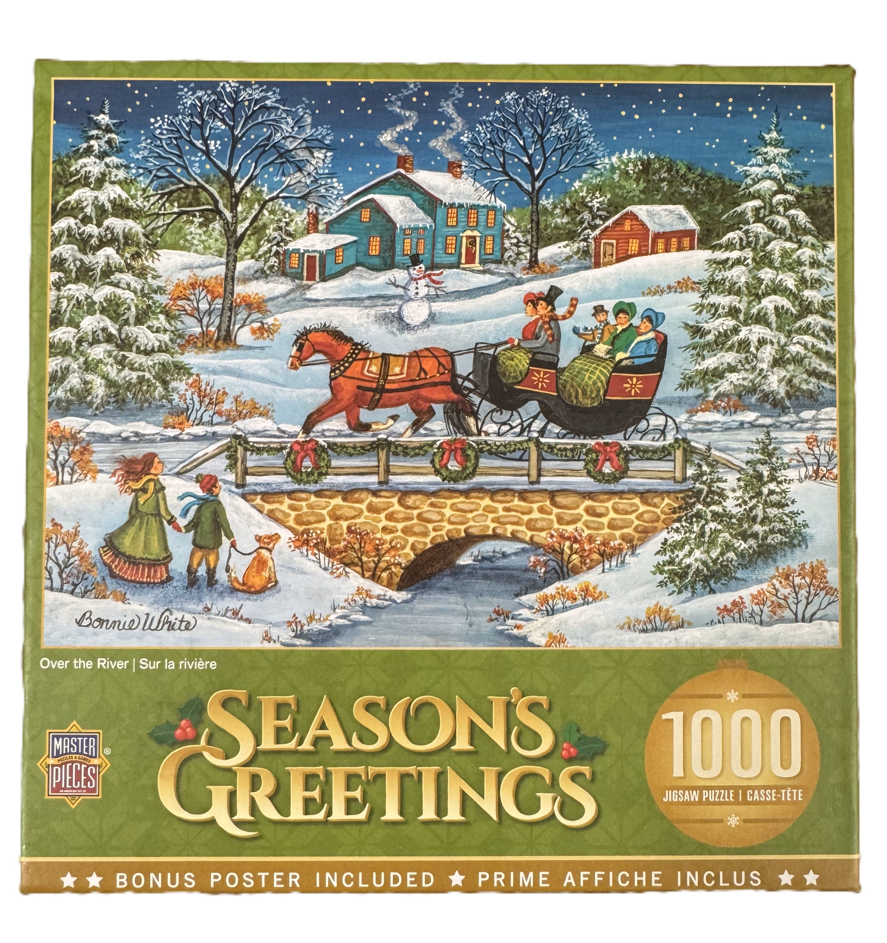 Over The River 1000 Piece Season's Greetings Puzzle