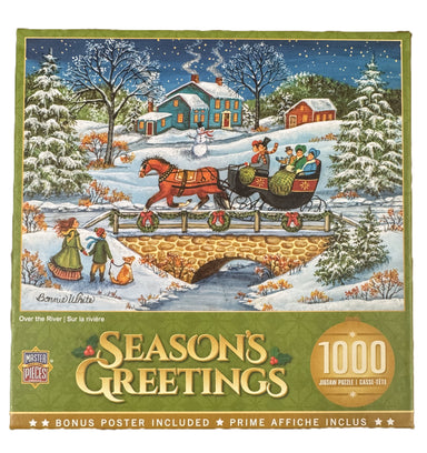 Over The River 1000 Piece Season's Greetings Puzzle