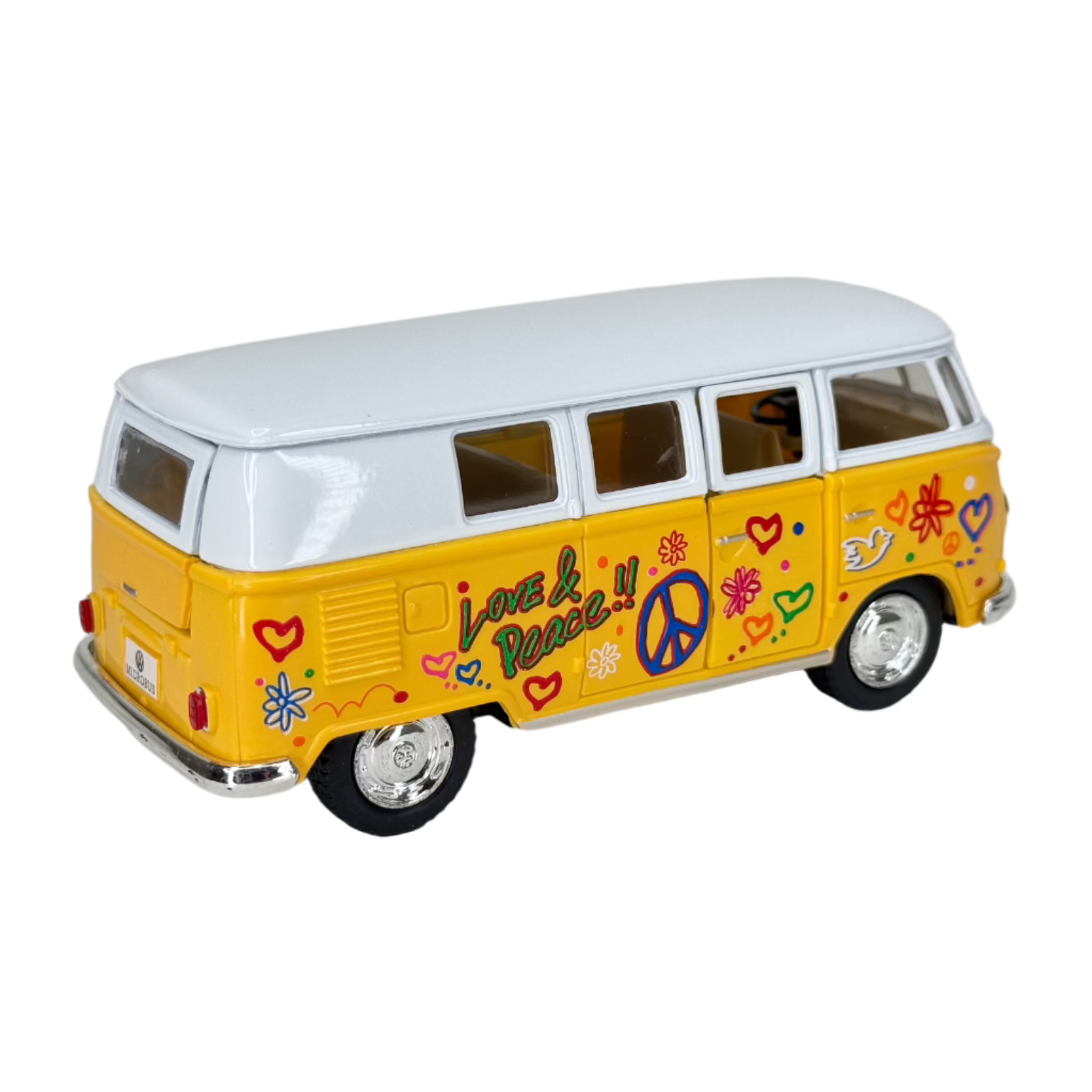 Die Cast Pull Back 1962 Classic VW Bus (Single) - Various Colors