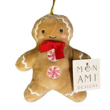 Mon Ami Merry Holiday Gingerbread Boy Ornament
