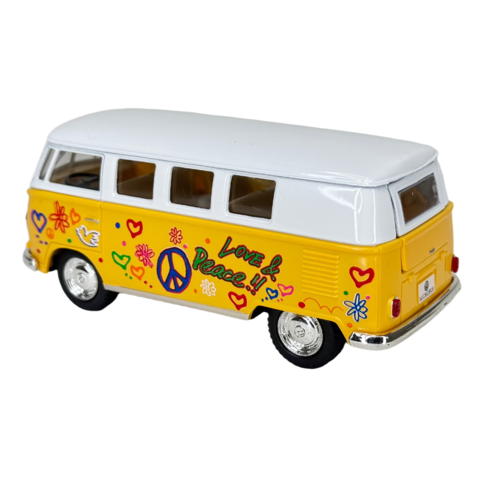 Die Cast Pull Back 1962 Classic VW Bus (Single) - Various Colors