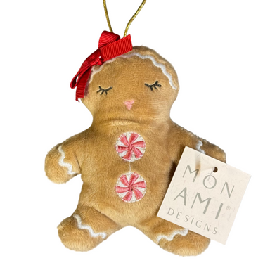 Mon Ami Merry Holiday Gingerbread Girl Ornament
