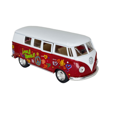 Die Cast Pull Back 1962 Classic VW Bus (Single) - Various Colors