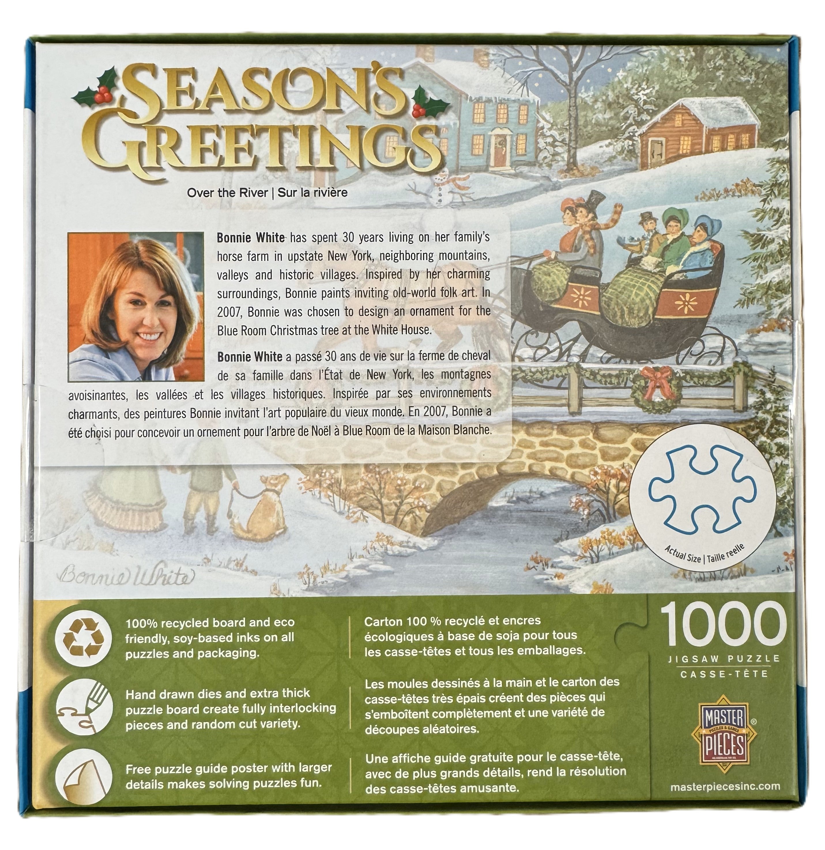 Over The River 1000 Piece Season's Greetings Puzzle