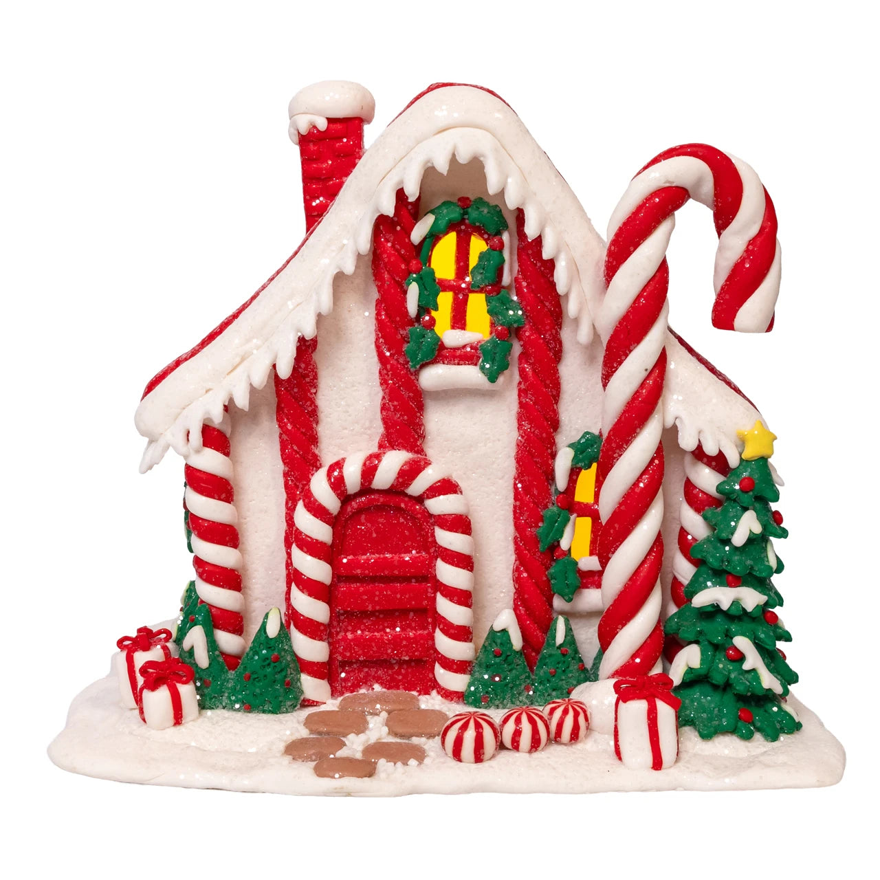 KA LED Candy Cane Lane Gingerbread House