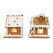 LED Gingerbread House with Santa or Snowman (Single) - Random Style