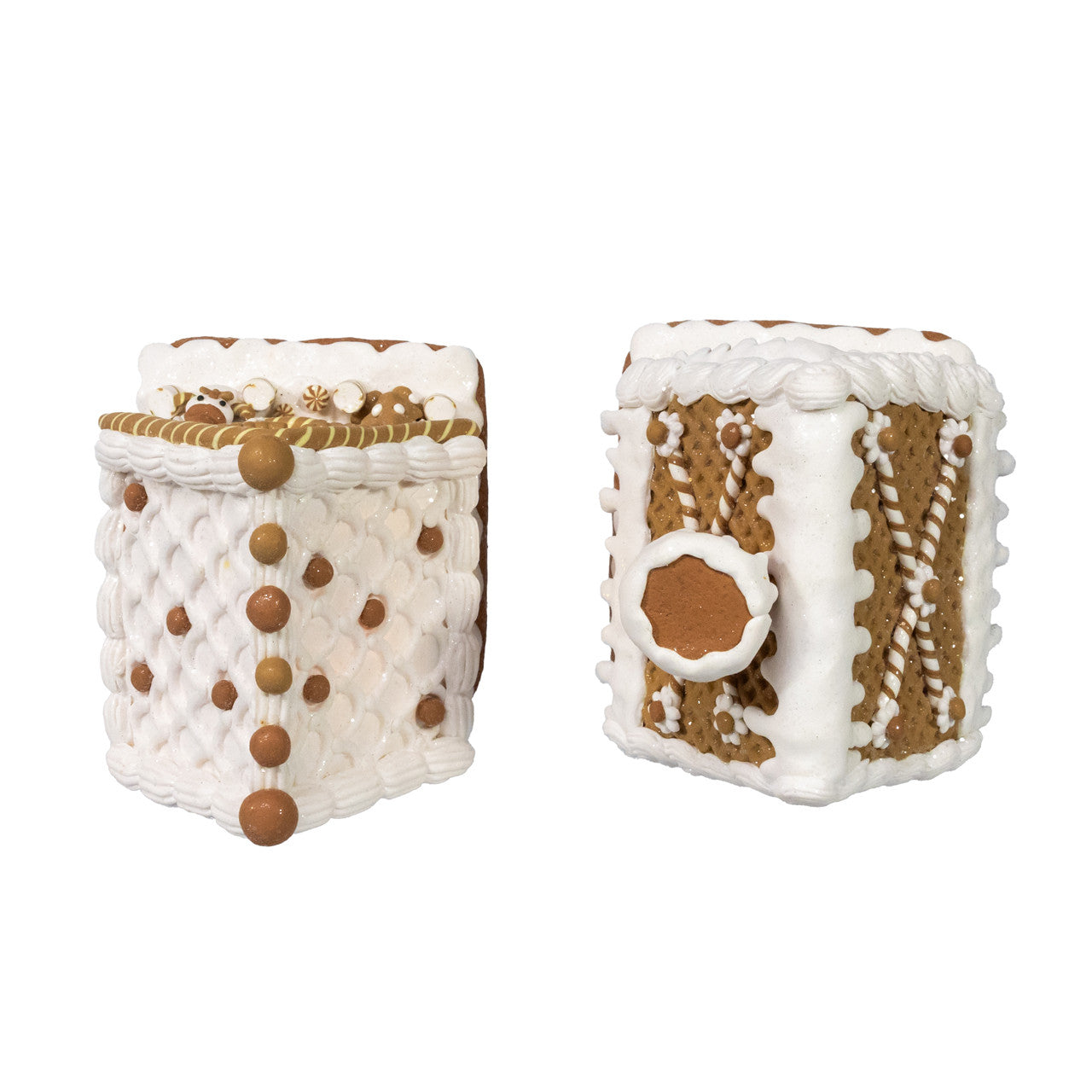 LED Gingerbread House with Santa or Snowman (Single) - Random Style