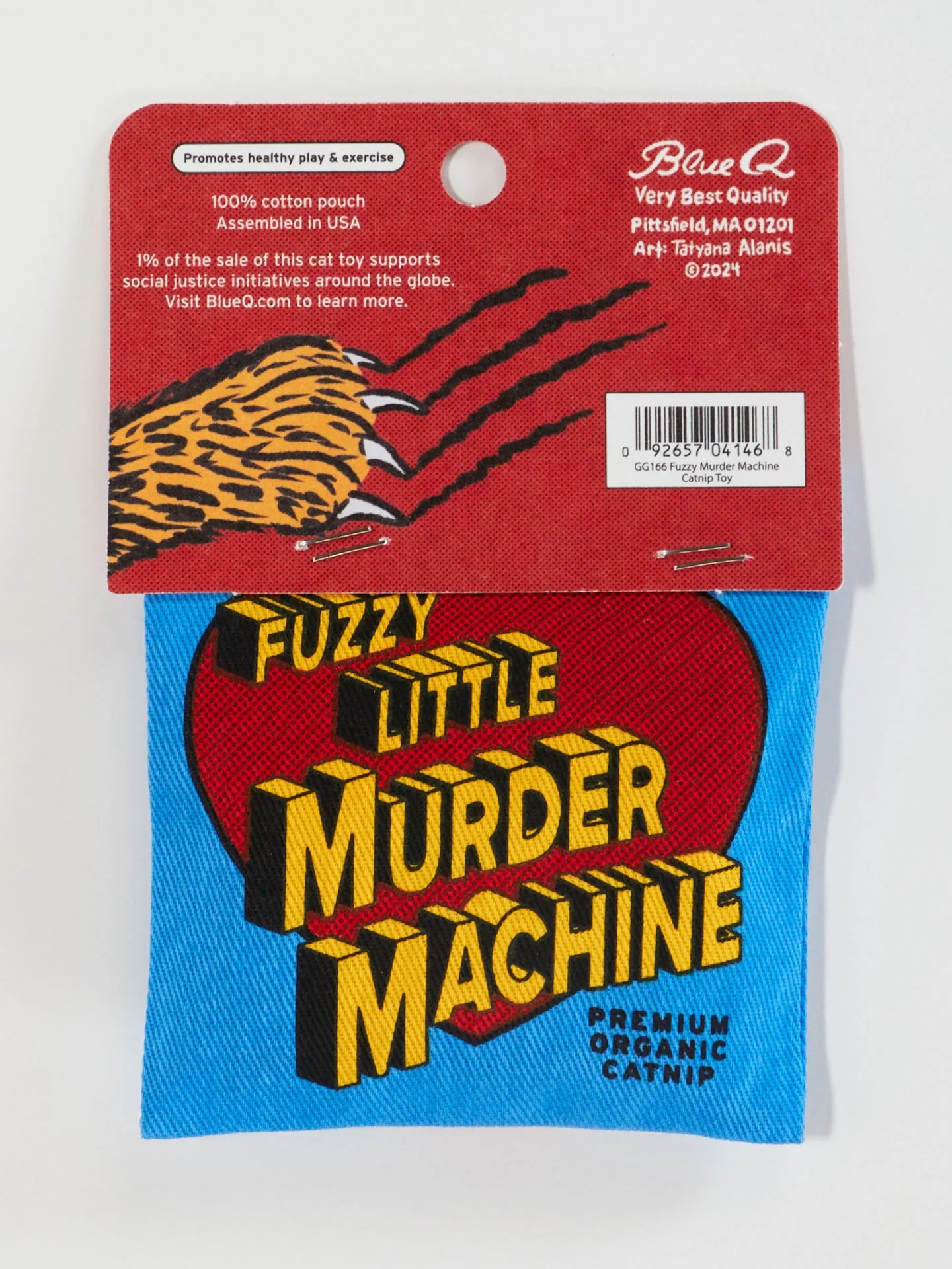 BLUQ Fuzzy Little Murder Machine Catnip Toy
