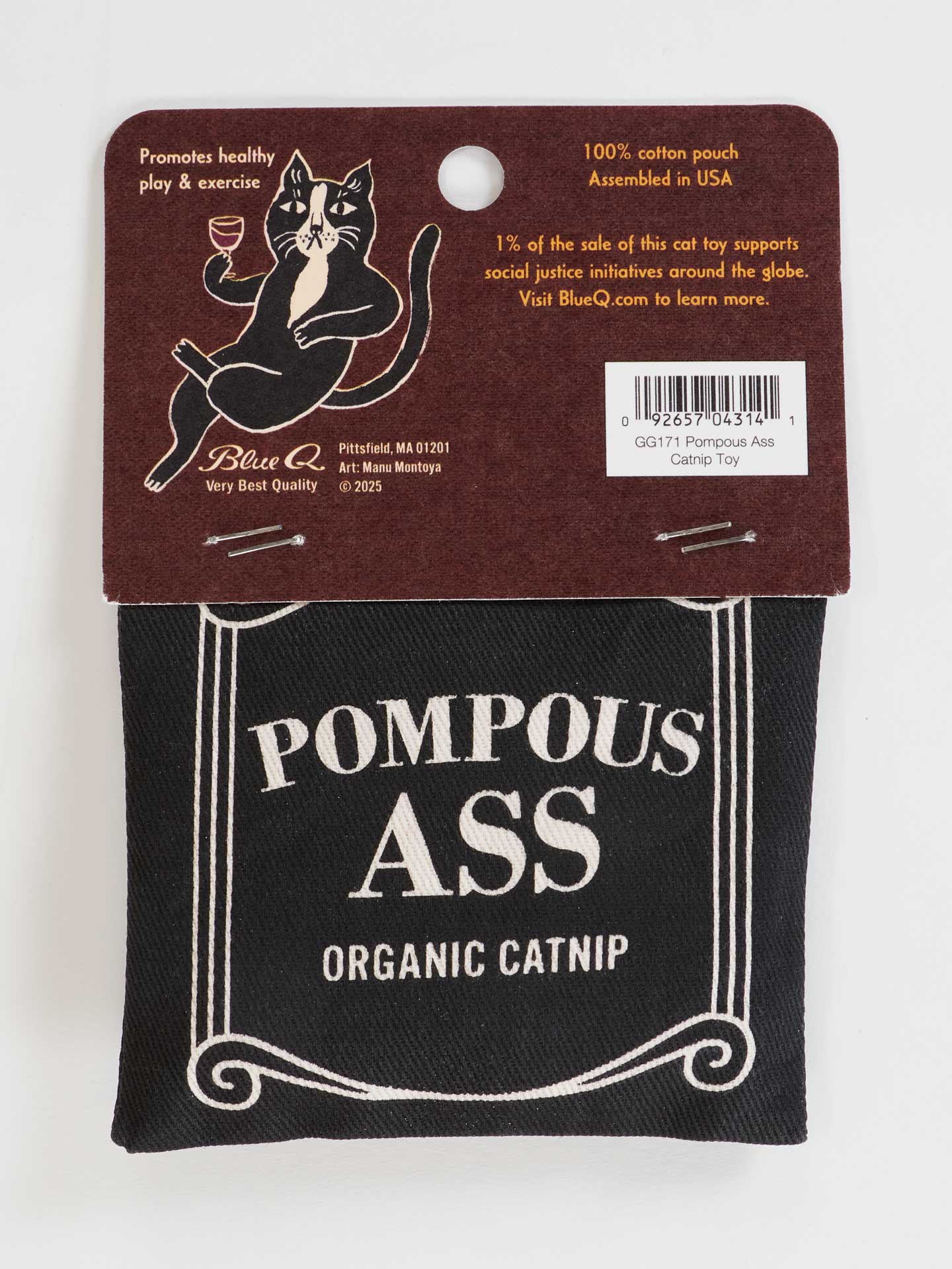 BLUQ Pompous Ass Catnip Toy