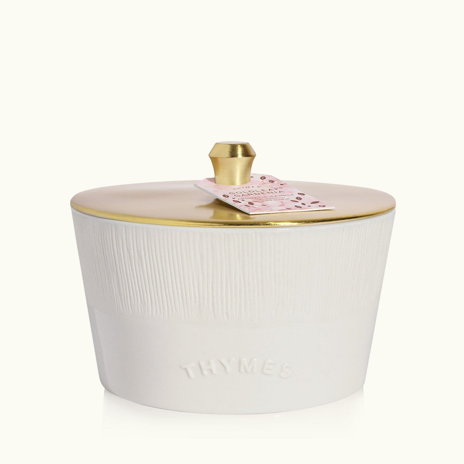 THYMS Goldleaf Gardenia Statement 3-Wick Candle
