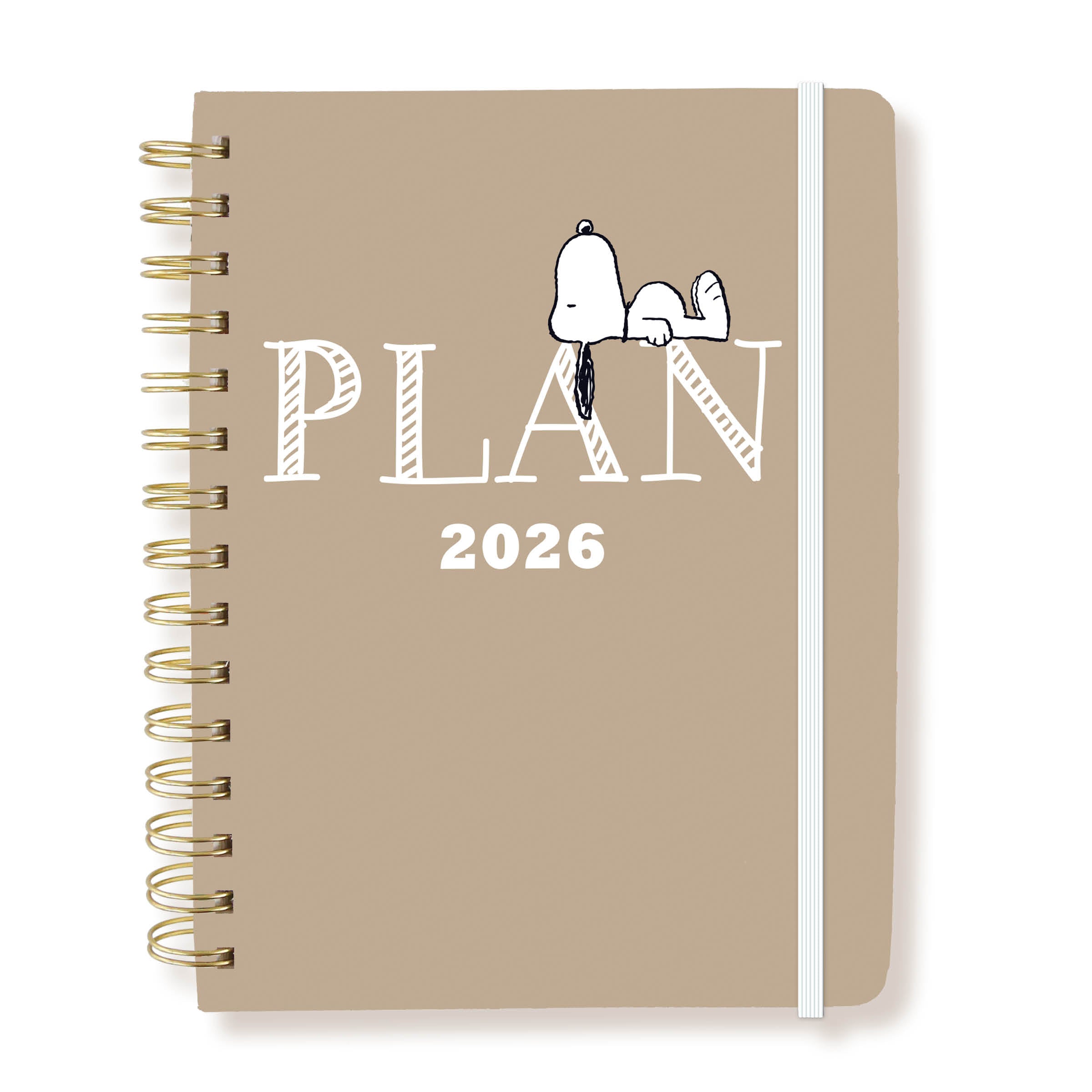 Peanuts Plan 2026 18-Month 6x8 Hardbound Spiral Planner