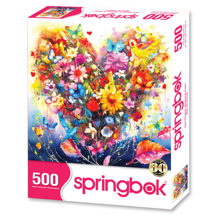 Heart Bouquet 500 Piece Puzzle