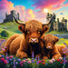 Highland Cows In The Countryside 500 Piece Puzzle