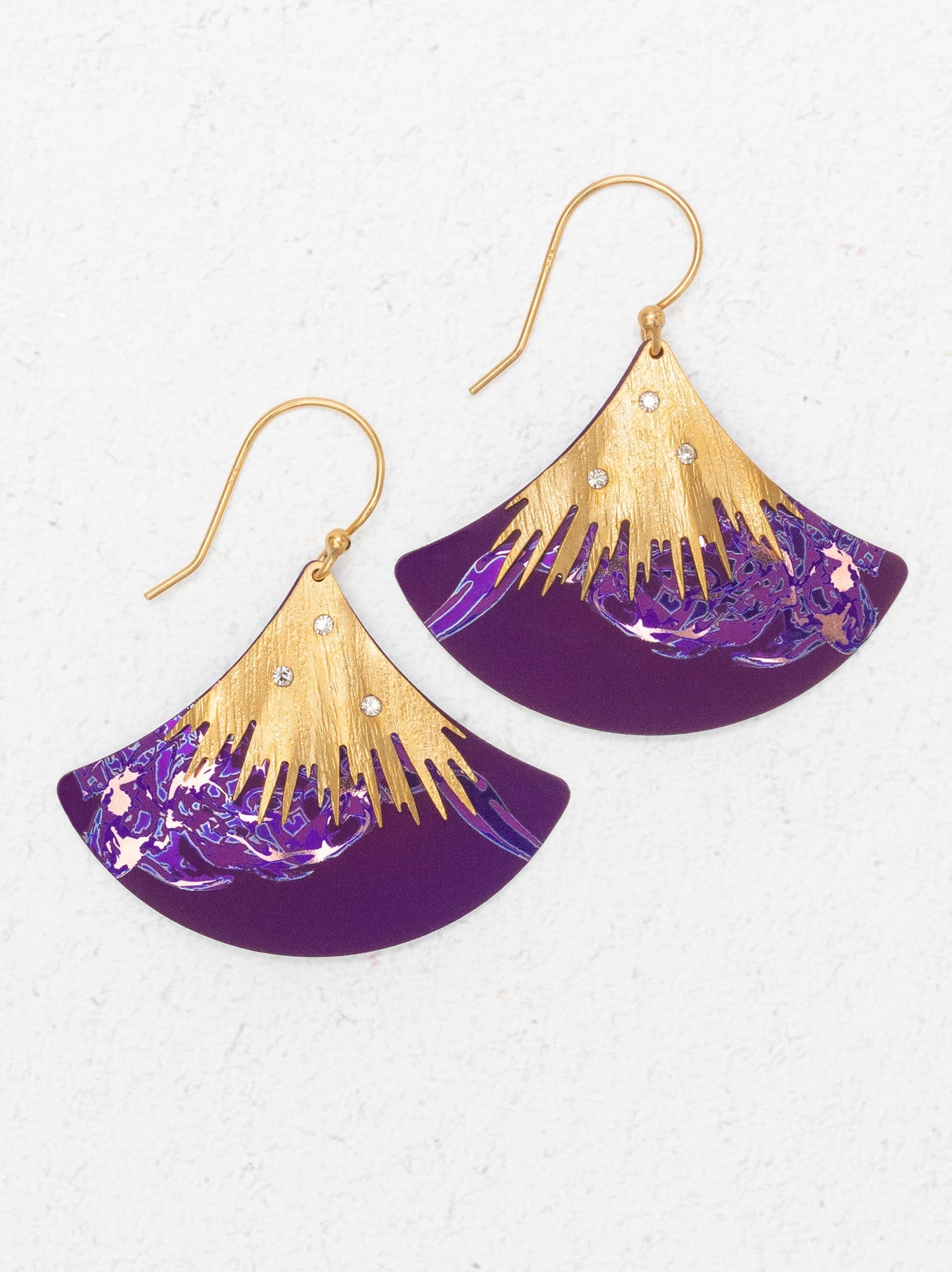 Holly Yashi Aster Earrings - Plum