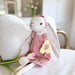 Mon Ami Lila Bunny Pink Linen Doll