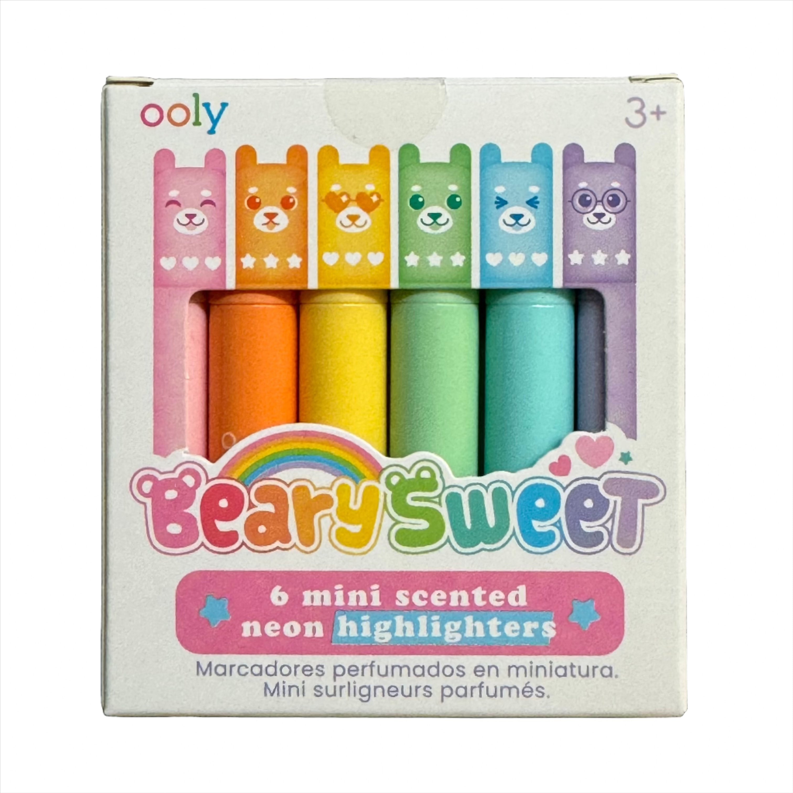 Beary Sweet - Mini Scented Neon Highlighters