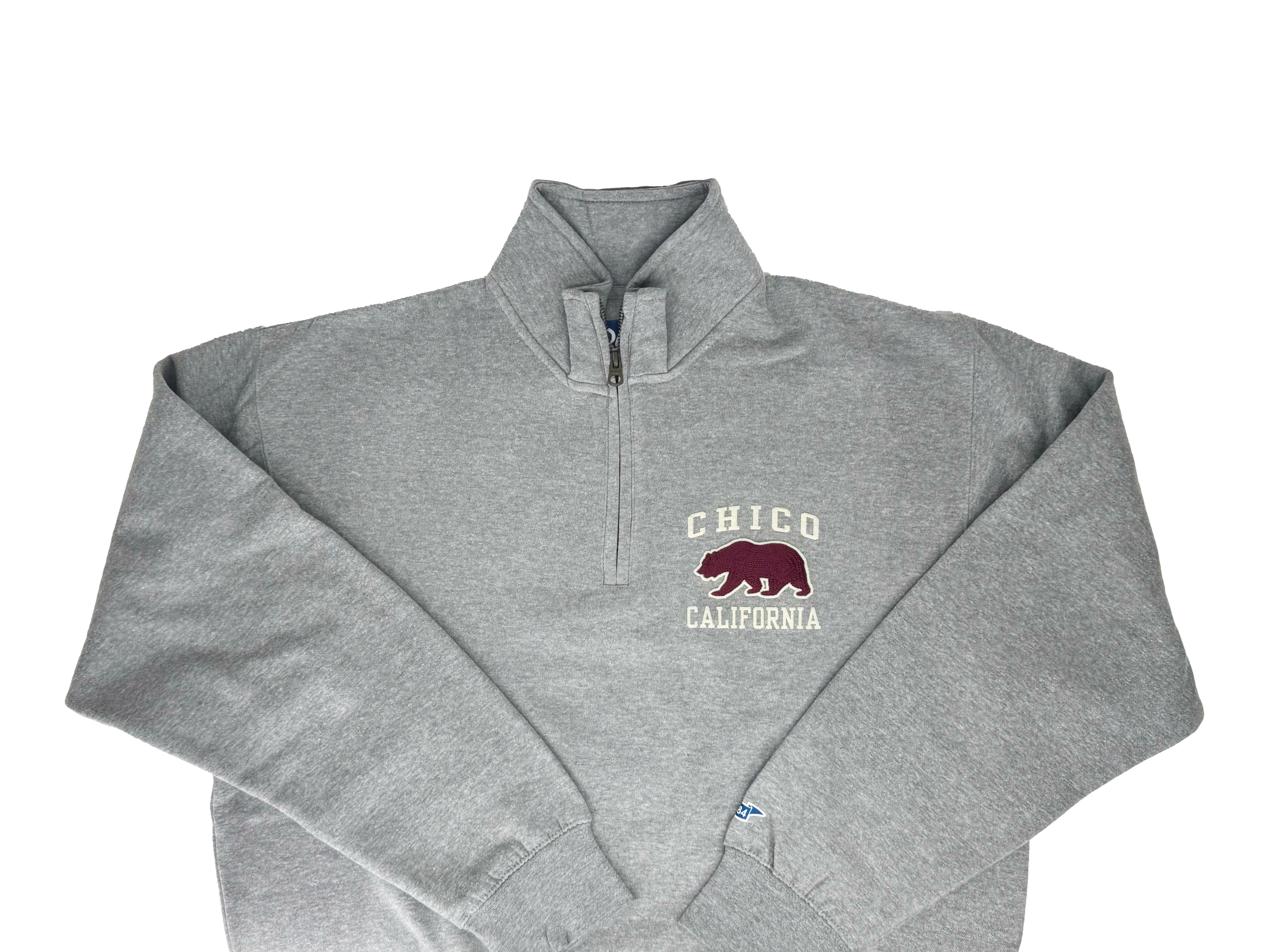 Chainmail Bear Logo Chico Quarter Zip Sweatshirt