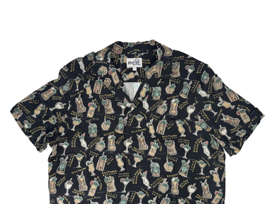 Reyn Spooner Maui Mai Tai Button Front Short Sleeve Camp Shirt
