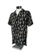 Reyn Spooner Maui Mai Tai Button Front Short Sleeve Camp Shirt Black M 805766370950