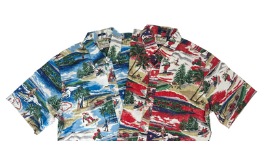 REYN SPOONER Annual Hawaiian Christmas Button Down Shirt - 2019