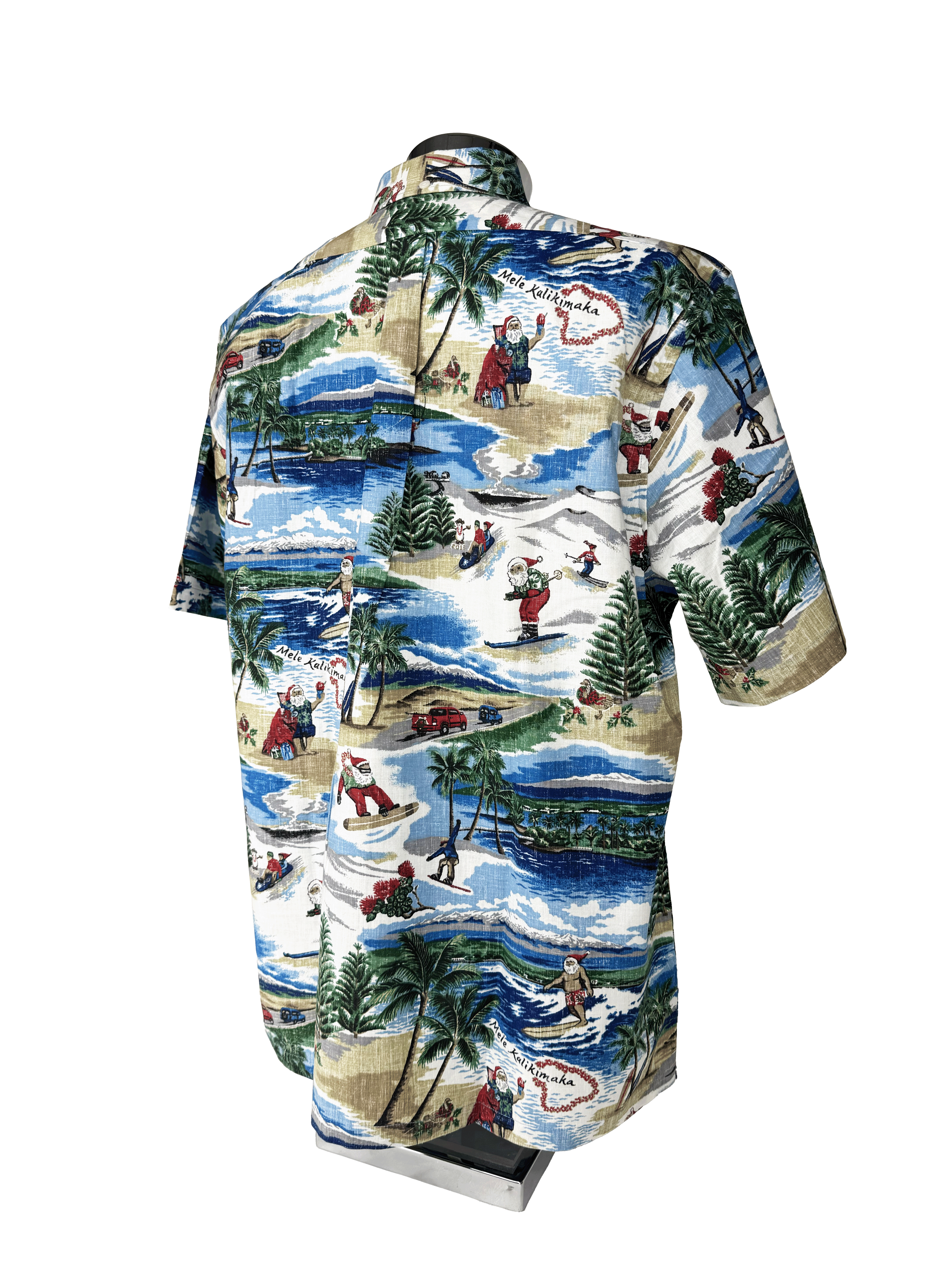 REYN SPOONER Annual Hawaiian Christmas Button Down Shirt - 2019