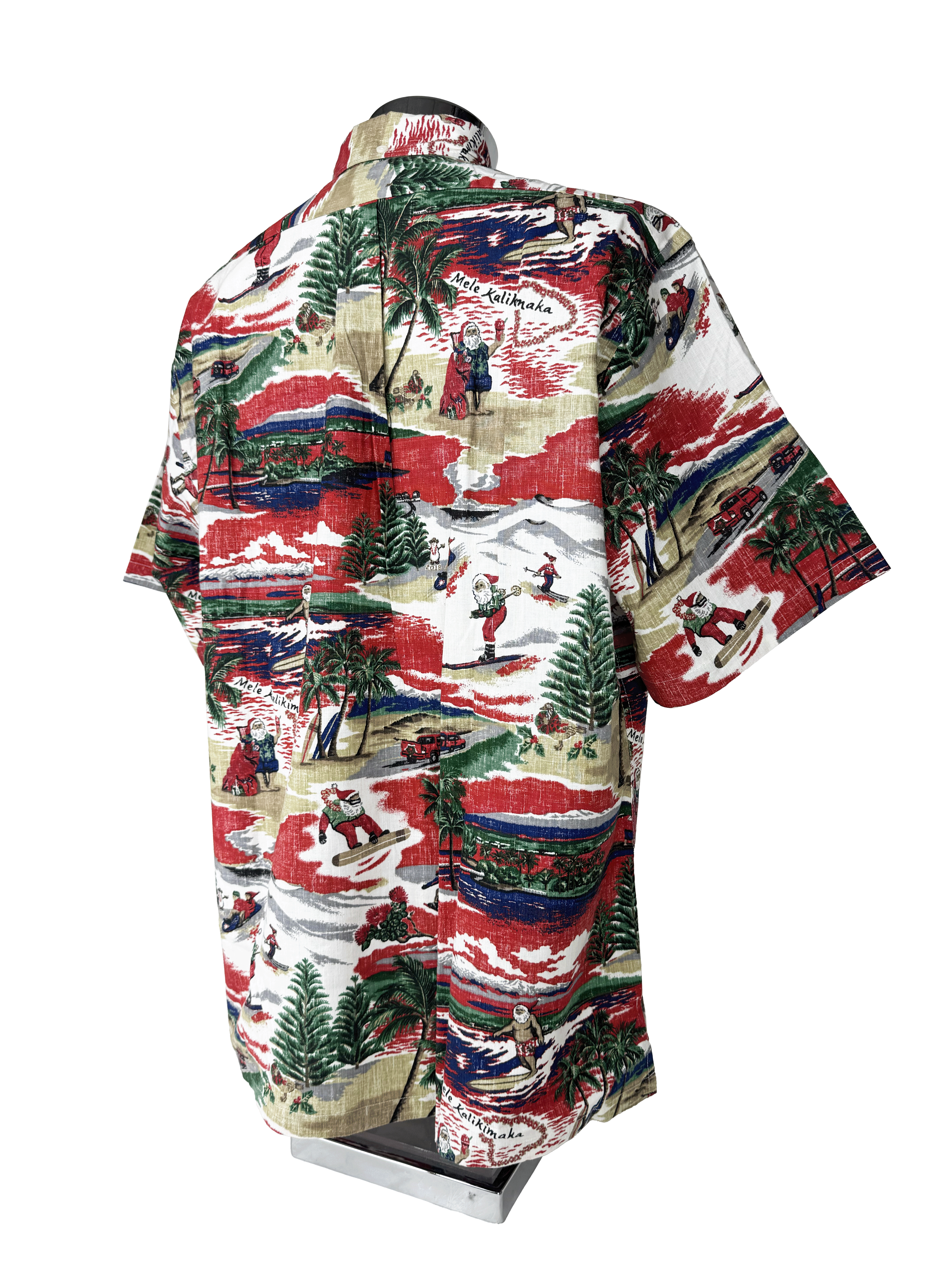 REYN SPOONER Annual Hawaiian Christmas Button Down Shirt - 2019