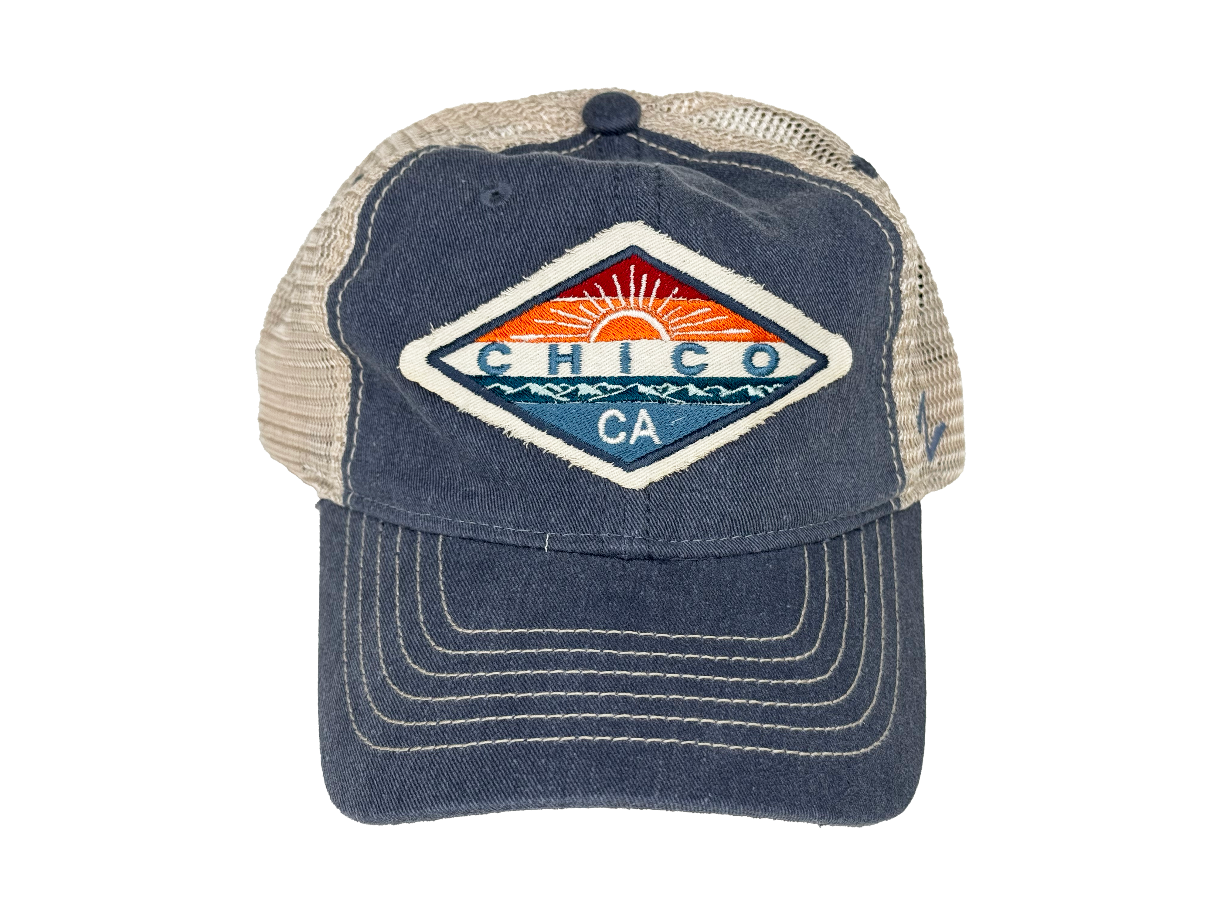 ZEPHYR Hallena Sun Logo Chico Hat Indigo Khaki 3282013.2