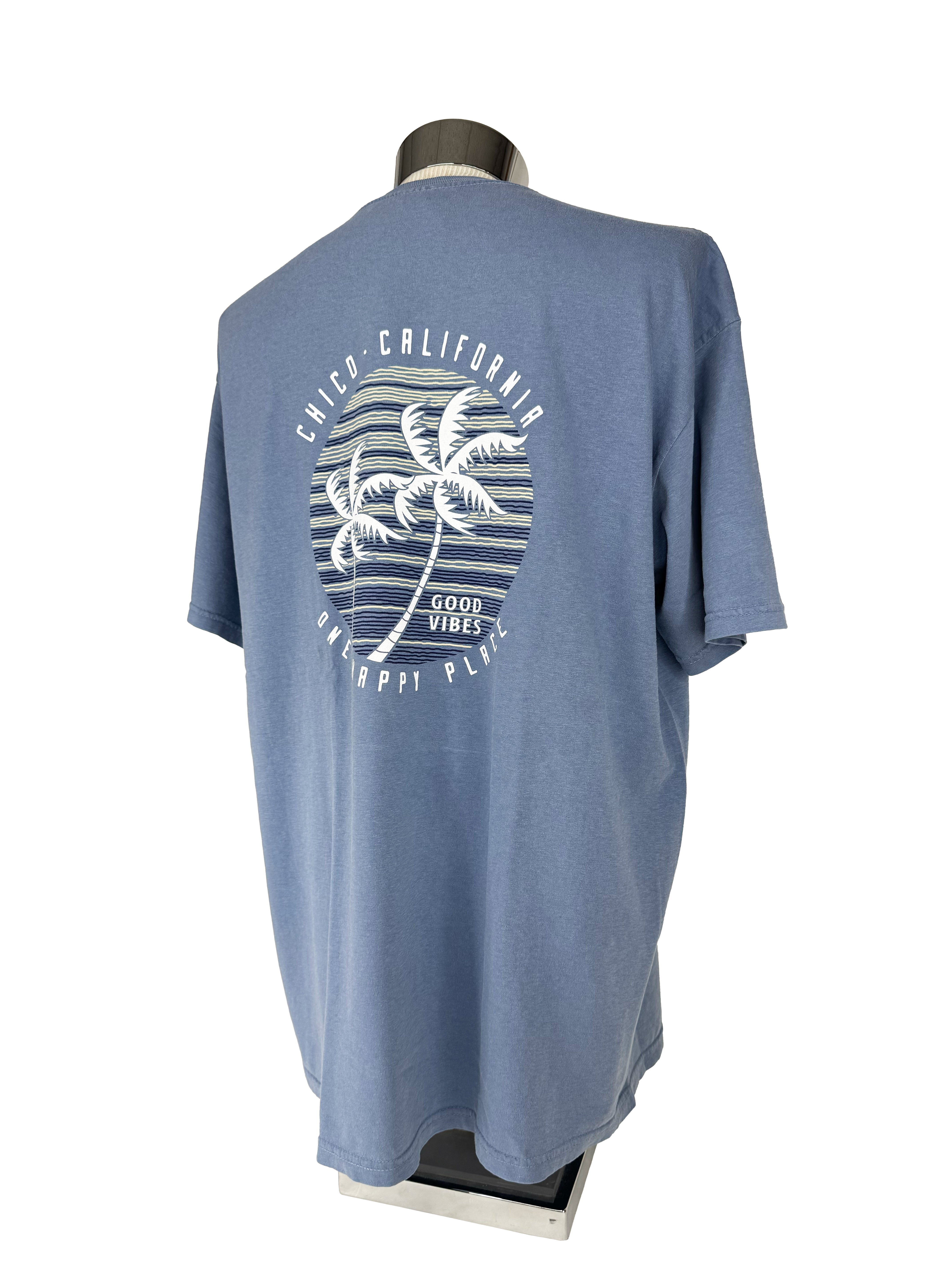 Line Circle Palms Chico T-Shirt Blue Jean S 3280077.1