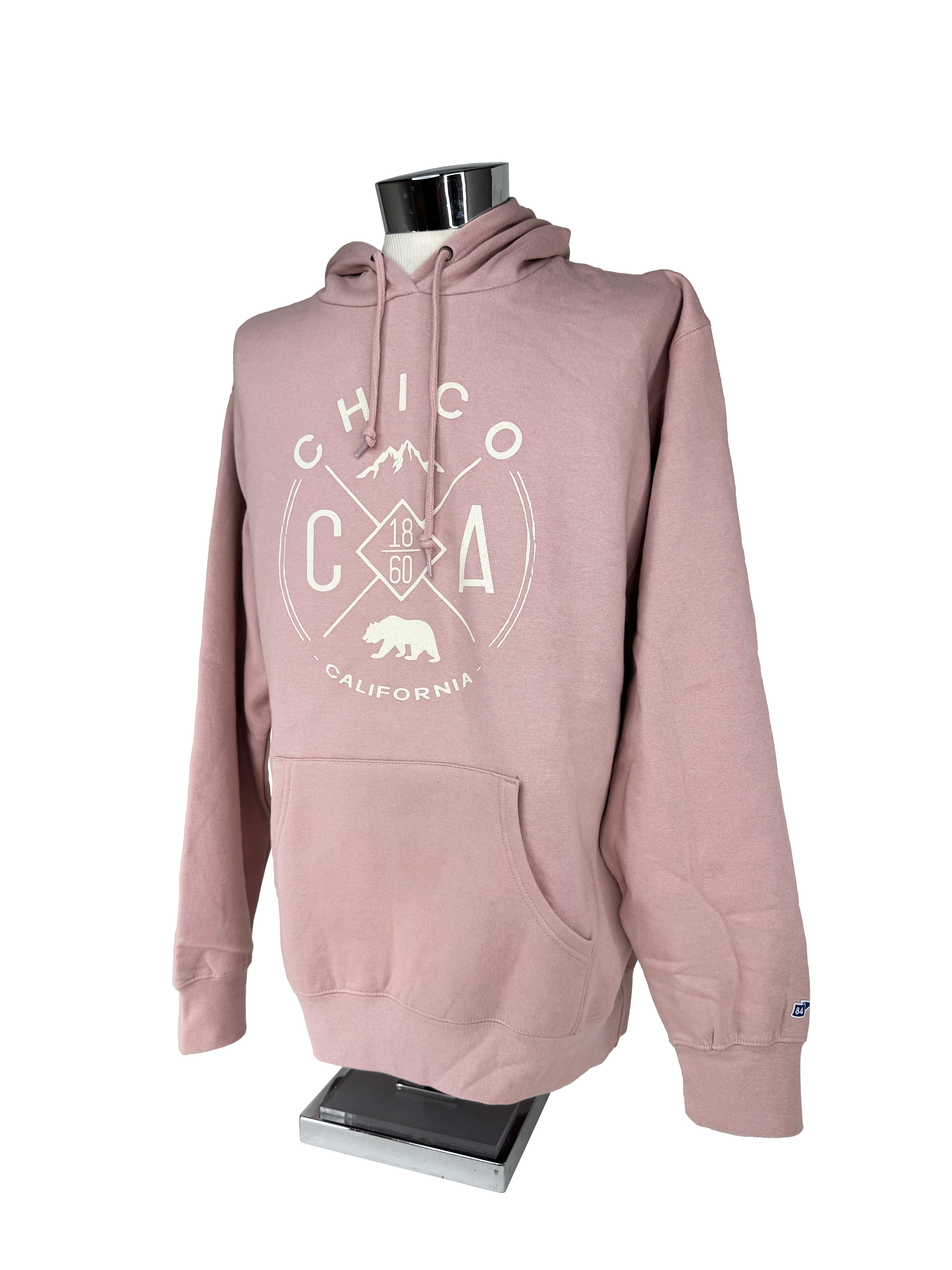 Handmade Mountain - Hooded Chico Sweatshirt Dusty Pink XS 3290819.1