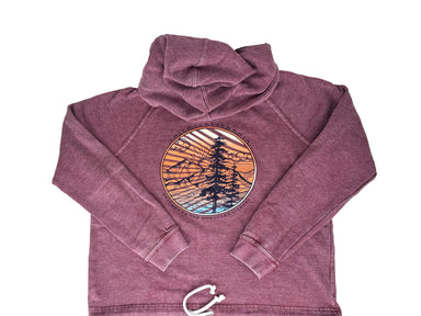 LAKESHIRTS Cranberry Pickled Mountain Chico - Womens Hooded Sweatshirt