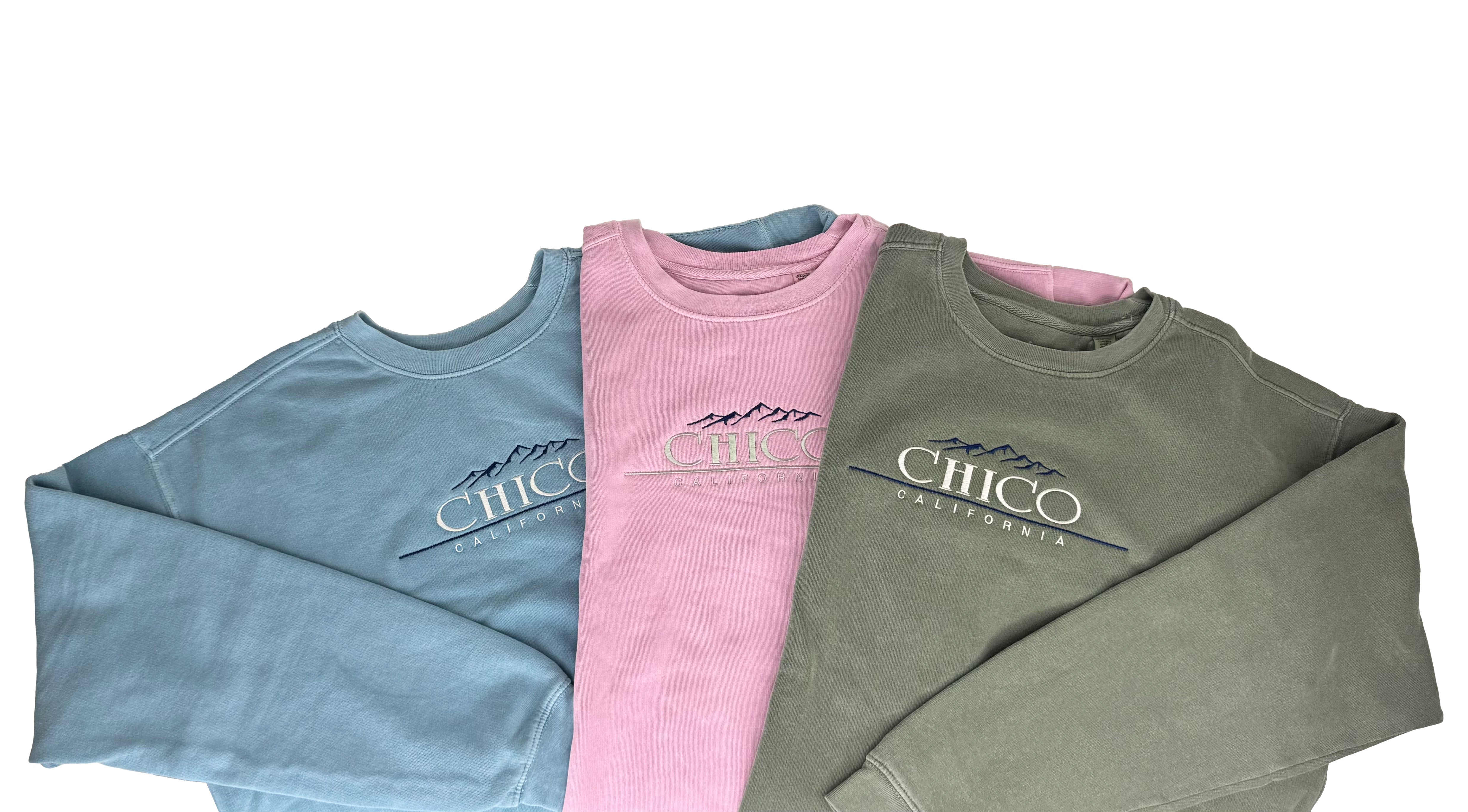 Classic Font Mountian Crew Neck Chico Sweatshirt