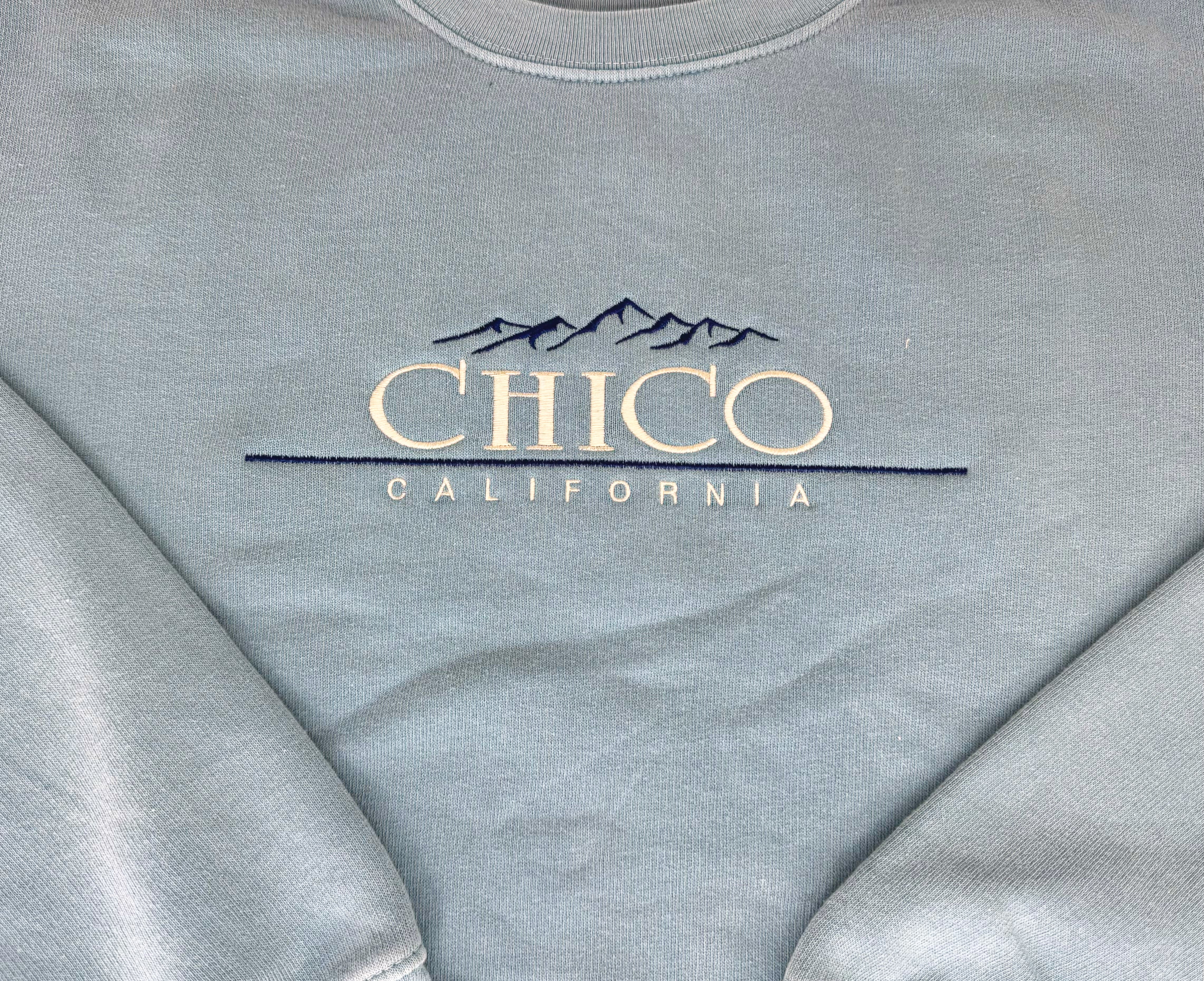 Classic Font Mountian Crew Neck Chico Sweatshirt