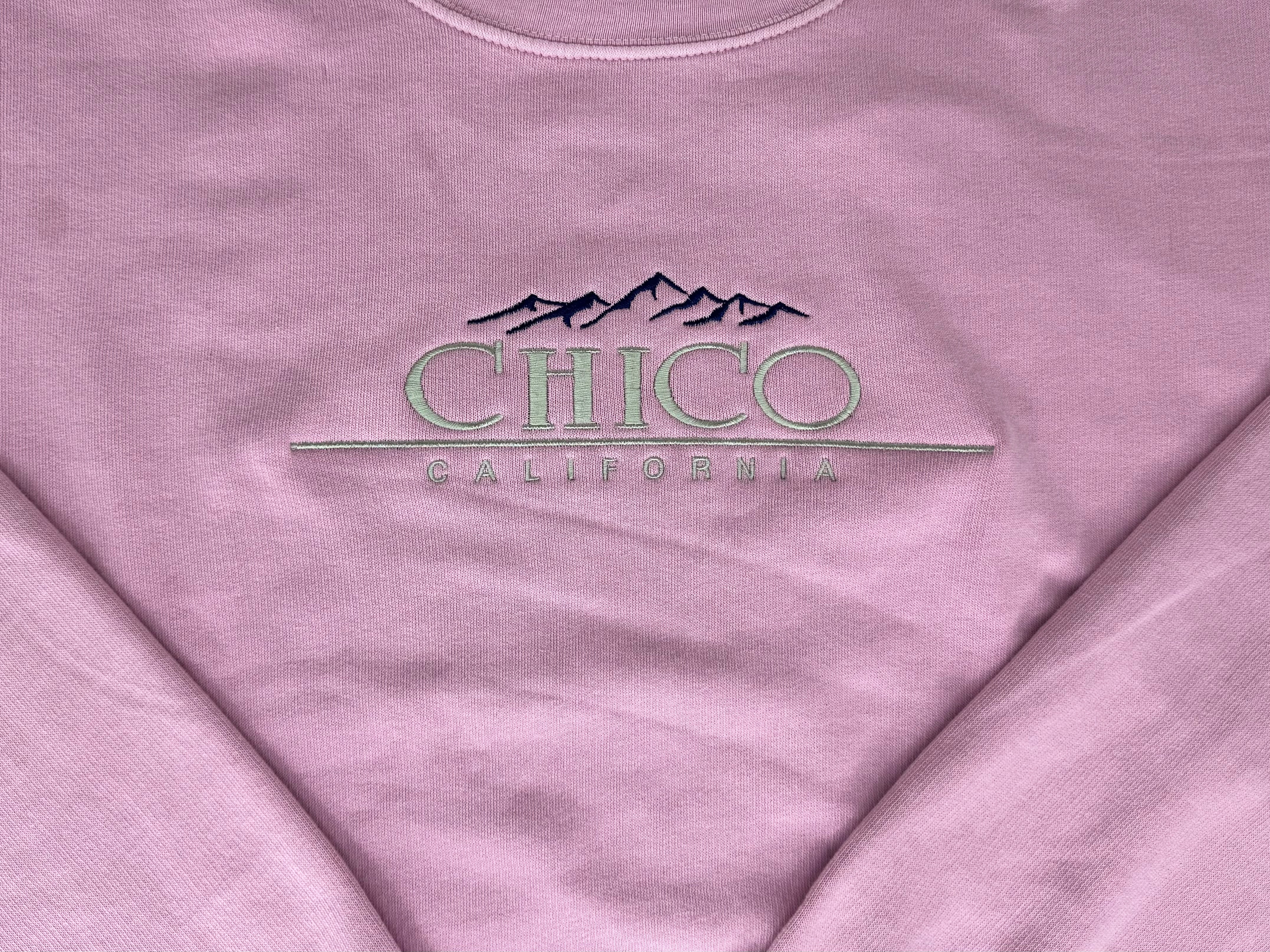 Classic Font Mountian Crew Neck Chico Sweatshirt